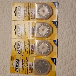 Olfa Decorative Edge Pinking Rotary Blade New in Package 45 mm